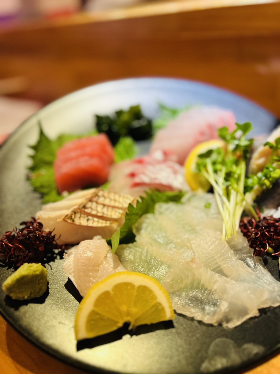 新鮮な刺身盛り